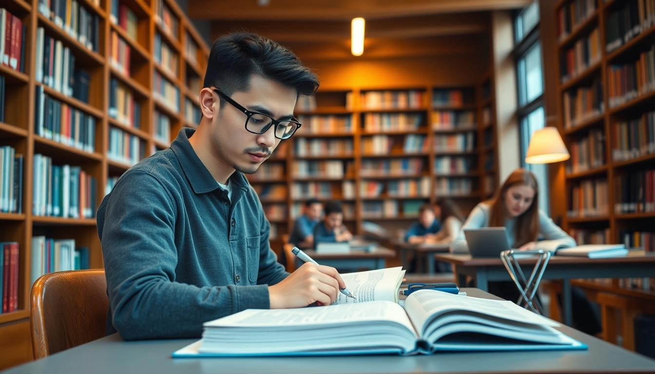 Student developing practical and academic skills