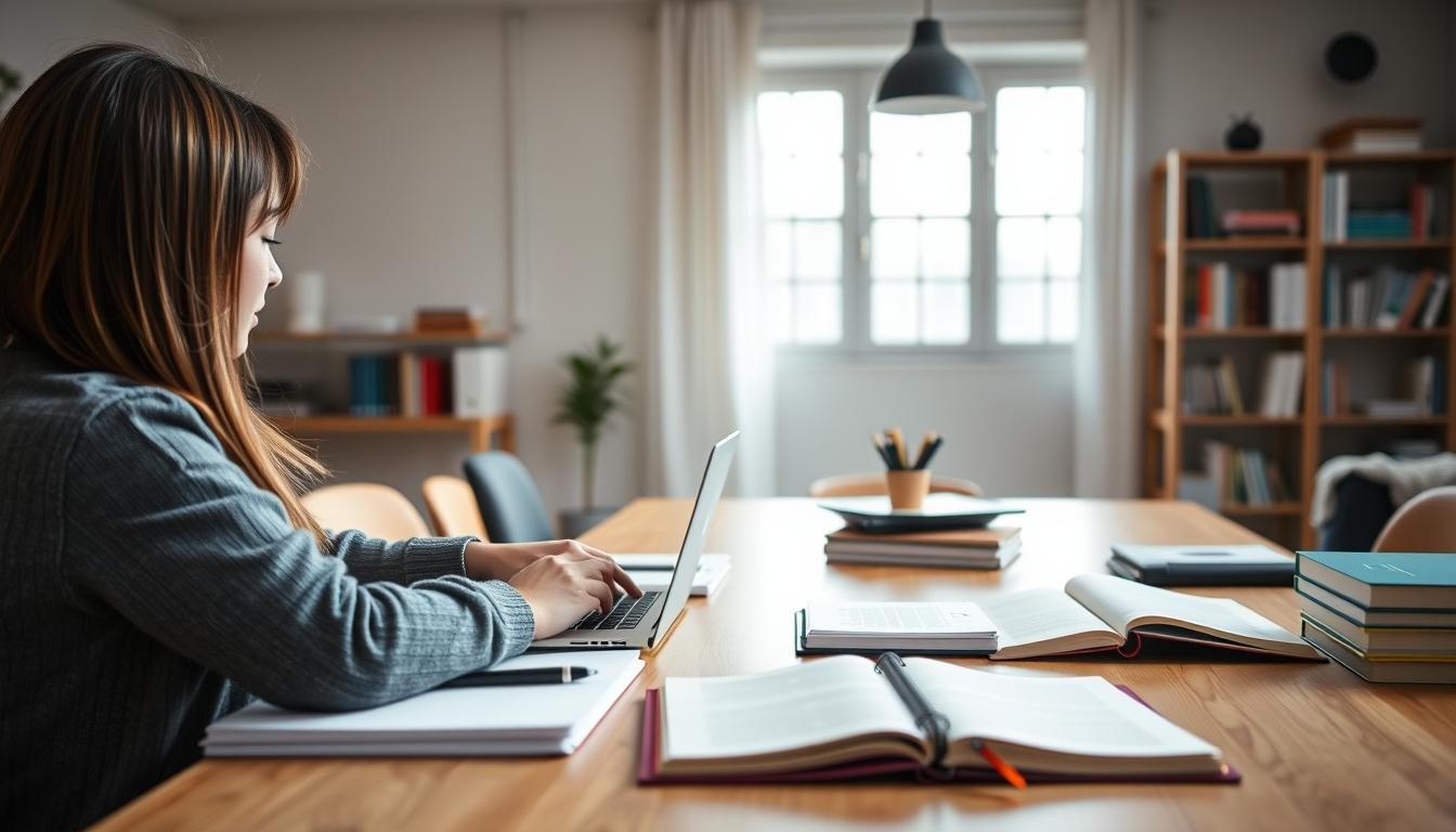 Organized exam preparation notes and academic planner